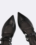 Escarpins slingback en cuir