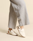 Slingback in pelle