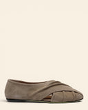 Ballerine in pelle scamosciata