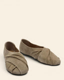 Ballerine in pelle scamosciata