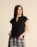 Blusa in bimateriale