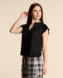 Blusa in bimateriale