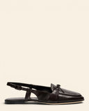 Slingback in pelle