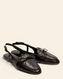 Slingback in pelle