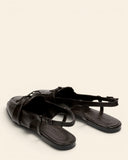 Slingback in pelle