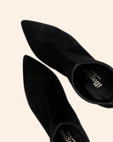 Tronchetti in pelle scamosciata