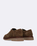 Stringate in pelle scamosciata