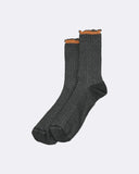 Calza corta jacquard in cotone