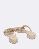 Sandali gioiello in pelle scamosciata