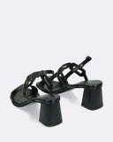 Sandali in pelle con tacco