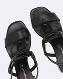 Sandali in pelle con tacco