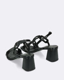 Sandali in pelle con tacco