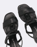 Sandali in pelle con tacco