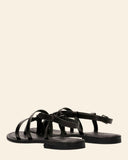 Sandali bassi in pelle