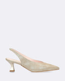 Sling  back in pelle