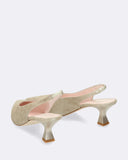 Sling  back in pelle