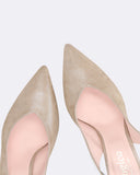 Sling  back in pelle