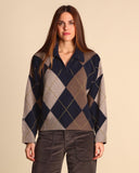 Maglia in cashmere ad intarsio