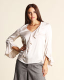 Blusa in bimateriale