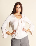 Blusa in bimateriale