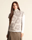 Gilet jacquard in maglia