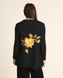 Cardigan con intarsio