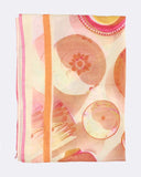 Stola patch in seta e cotone