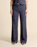 Pantaloni in cotone e lino