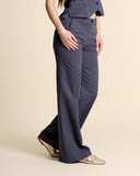 Pantaloni in cotone e lino