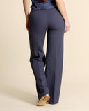 Pantaloni in cotone e lino