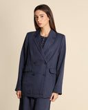 Giacca fluida doppiopetto