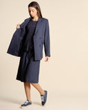 Giacca fluida doppiopetto