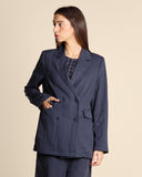 Giacca fluida doppiopetto