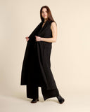 Gilet lungo in cotone