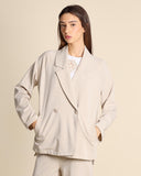 Giacca doppiopetto in jersey