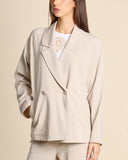 Giacca doppiopetto in jersey