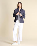 Giacca in cotone e lino