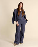 Gilet in cotone e lino