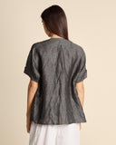 Blusa in misto lino