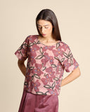 Blusa in mussola di cotone