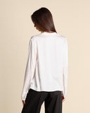Blusa in raso di viscosa