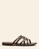Sandali bassi in pelle