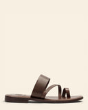 Sandali bassi in pelle