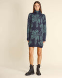 Abito jacquard in maglia
