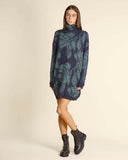 Abito jacquard in maglia