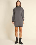 Abito jacquard in maglia