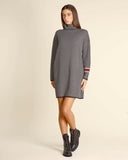 Abito jacquard in maglia