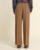 Pantaloni con risvolto