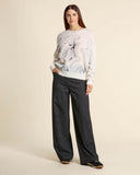 Pantaloni ampi in misto viscosa