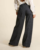 Pantaloni ampi in misto viscosa